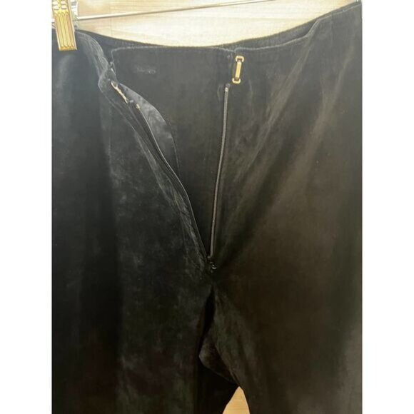 WILLI SMITH COLLECTION‎ Black Suede Pants Women’s Size 12 - Picture 5 of 5